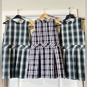 FlynnO'Hara Uniforms Drop Waist Jumper’s Girls Size 7 Set of Three